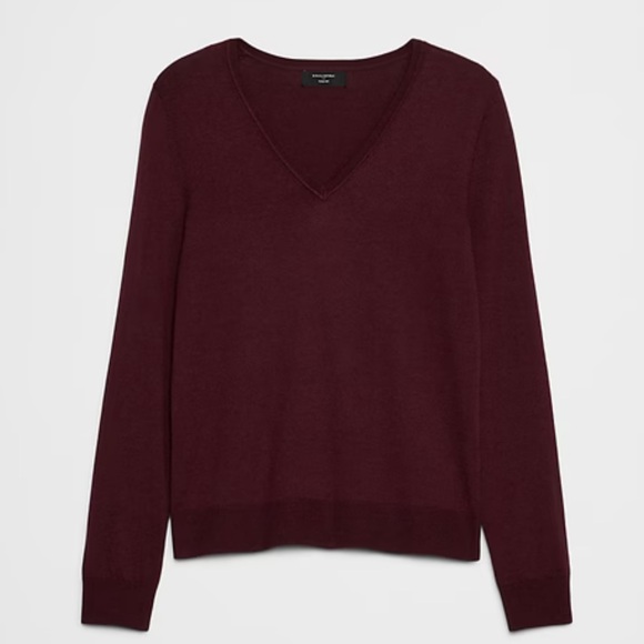 Banana Republic Forever Sweater Deep Red - Picture 3 of 5